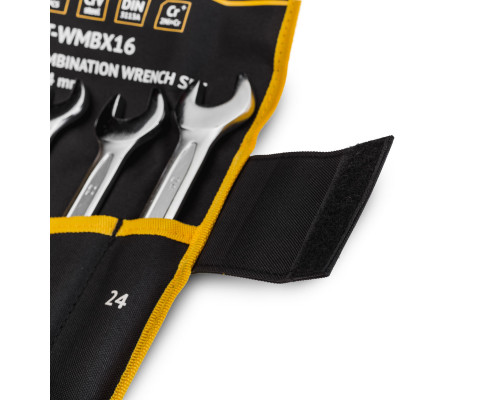 RUNTEC RT-WMBX16 Набор ключей комбинированных RUNTEC CrV 6-24 мм в сумке, 16 предметов (RT-WMBX16)