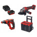 Шлифм.угл.аккум. TP-AG 18/125 CE Q Li+ акк.перф TE-HD 18/12 Li+L-case+акк 4Ач+ЗУ 3А (4431155SET2)