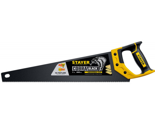 Ножовка универсальная Cobra Black, 450 мм STAYER Professional 2-15081-45_z01