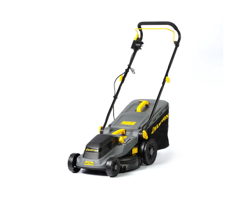 Газонокосилка эл. CHAMPION EM3816 (1,6 кВт пласт.+ткань травосб. 42л ширина 380мм 30-75мм, 11,3кг) (EM3816)