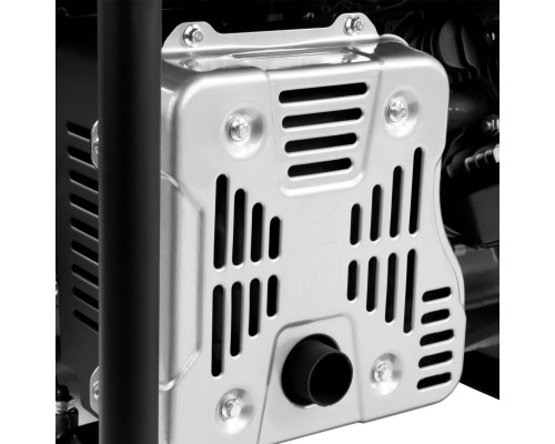 Генератор бензиновый PS 80 E-3, 6.6 кВт, 400 В, 25 л, электростартер Denzel (946954)