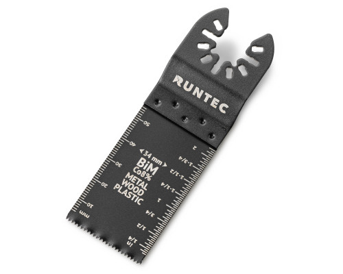 RUNTEC RT-OCB34x55 Насадка для МФИ (реноватора) RUNTEC BiM пильная прямая 34x55 мм по дереву, пластику и металлу (RT-OCB34x55)