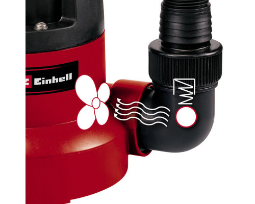 Насос погружной для чистой воды Einhell GC-SP 3580 LL, 350Вт,8000л/ч,max выс7,5м,max глуб 7м,до 1 мм (4170445)