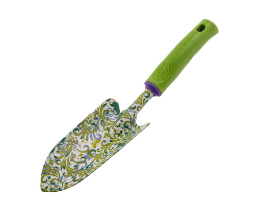 Совок посадочный широкий, 80 х 330 мм, стальной, пластиковая рукоятка, Flower Green, Palisad (62036)