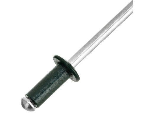 Заклепки 4.0 х 10 мм RAL 6005, темно-зеленые, 50 шт Matrix (40684)