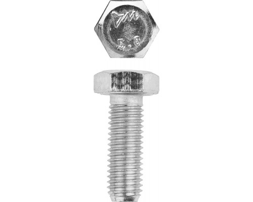 Болт M12 x 30 мм, кл. пр. 5.8, цинк, 5 кг, ГОСТ 7798-70 ЗУБР 303080-12-030