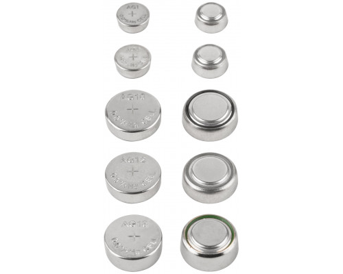 Батарейка щелочная, тип AG1*2 шт, AG3*2 шт, AG10*2 шт, AG12*2 шт, AG13*4 шт (SETLR-12BPC)