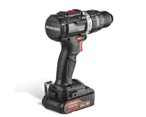 Дрель-шуруповерт ударная аккумуляторная TECHNIC 13 мм, 20В, 2*2Ач, 40Нм RUNTEC RT-ID40T