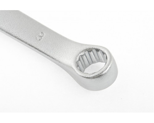 Ключ комбинированный, 9 мм, CrV, матовый хром Stels