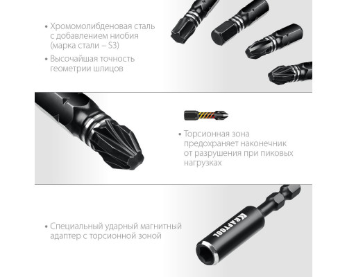 Набор ударных бит Impact-32, 32 шт KRAFTOOL 26066-H32