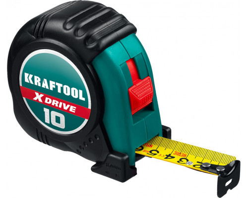Рулетка 10 м х 25 мм X-Drive KRAFTOOL 34122-10
