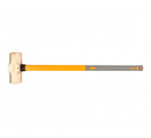 Кувалда тупоносая 8 кг BeCu рукоятка фибергласс искробезопасная 191-1036, HORTZ