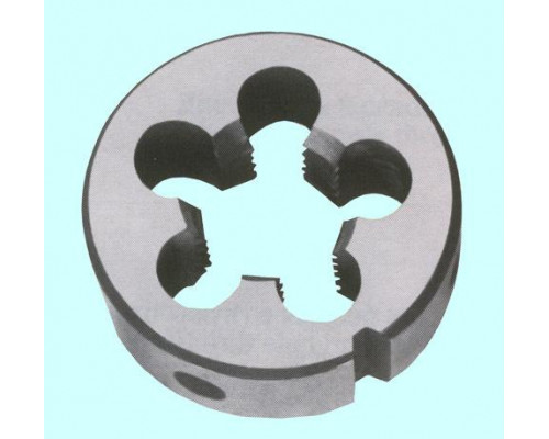 Плашка М 8,0 (1,25) dнар.25мм 9ХС 6g 