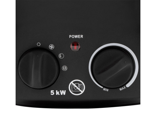 Тепловая пушка, керамический нагреватель (тепловентилятор) DHC 5-400, 230 В, 0.04/3/5 кВт Denzel (96428)