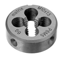 Плашка М10 х 1.5 мм, Р6М5 Matrix