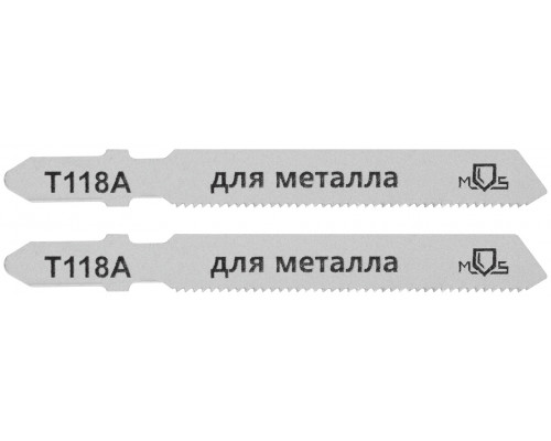 Полотна для эл. лобзика, T118A, по металлу, HSS, 75 мм, 2 шт. (40818М)