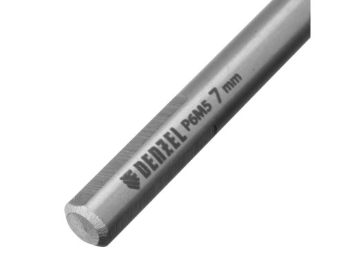 Сверло спиральное по металлу 7,0 x 109 мм, Р6М5, Golden Tip Denzel (718237)
