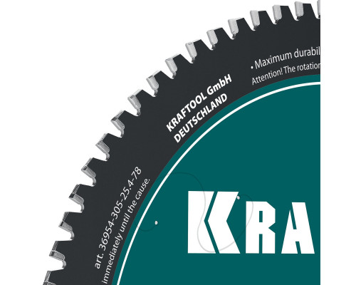 Диск пильный по металлу и стали Metal Cut, 305 х 25.4 мм, 78Т KRAFTOOL 36954-305-25.4-78