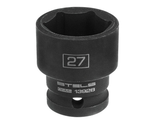 Головка ударная шестигранная, 27 мм, 1/2, CrMo Stels