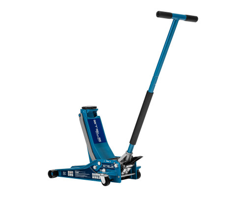 Домкрат гидравлический подкатной 3 т, быстрый подъем, Low profile quick lift, 75-505 мм, профессиональный STELS