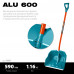 Снеговая лопата Alu-600, алюминиевый черенок, пластиковый ковш 590мм GRINDA 39942