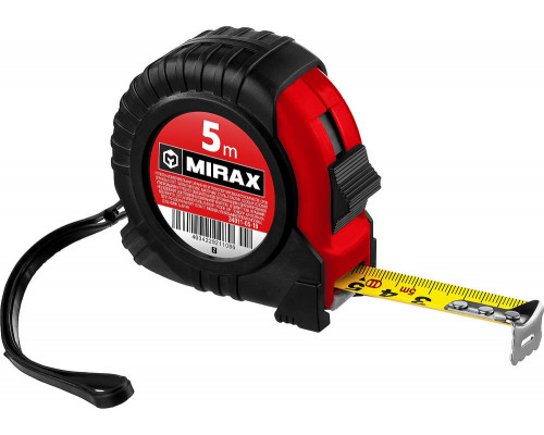 Рулетка Rubber 5 м х 18 мм MIRAX 34011-05-18