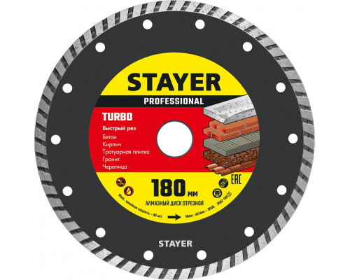 Диск пильный по дереву технический рез Construct STAYER 235x30/20 мм 24Т 3683-235-30-24_z01  