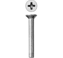 Винт с потайной головкой M6?40 мм DIN 965 кл. пр. 4.8 цинк 6 шт ЗУБР 303116-06-040