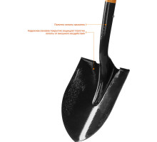 Штыковая лопата тип ЛСГ 290 х 210 х 1200 мм полотно 1.7мм закалено черенок из дуба высш. сорта с рукояткой Профессионал ЗУБР Профи-10 4-39530