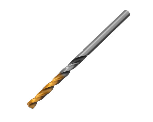 Сверло спиральное по металлу 4 x 75мм, Р6М5, Golden Tip, многогранная заточка Denzel (718272)