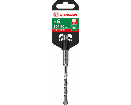 Бур SDS-plus URAGAN 6х110 мм 29311-110-06  