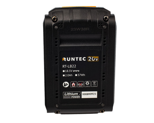 Батарея аккумуляторная PRO 20В, 2Ач RUNTEC RT-LB22