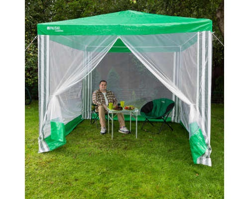 Тент садовый с москитной сеткой, 2.5 х 2.5/2.4, Camping Palisad (69520)