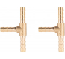 Адаптеры-тройники елочка 6 мм, 2 шт. (81260)