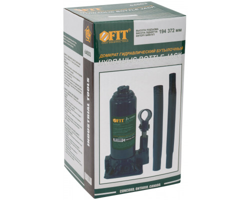 Домкрат гидравлический бутылочный 3 т