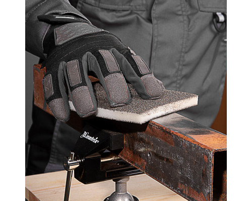 Губка для шлифования, 125 х 100 х 10 мм, мягкая, 3 шт, P 60/80, P 60/100, P 80/120 Matrix (75715)