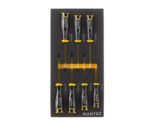 RUNTEC RT-HT313STD-7G Тележка инструментальная 7 полочная Standart серая с комплектом инструмента, 313 предметов (RT-HT313STD-7G)