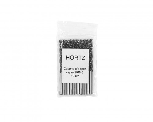 Сверло цилиндрический хвостовик 5,6 средняя серия Р6М5 HORTZ (10 шт)