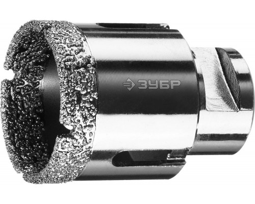 Коронка алмазная вакуумная АВК, d 44 мм, М14, 15 мм кромка ЗУБР Профессионал 29865-44