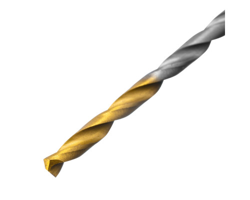 Набор сверл по металлу, 1-13 мм, Р6М5-TiN, Golden Tip, 25 шт Denzel (723009)