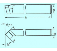 Резец проходной отогнутый 20х16х120 Т5К10