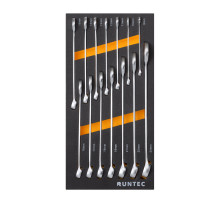 RUNTEC RT-WME14 Набор ключей комбинированных RUNTEC CrV 8-24 мм в ложементе EVA, 14 предметов (RT-WME14)