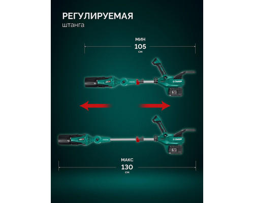 ЗУБР 40 В (2x20В), 1400 м3/ч, без АКБ (LMS), воздуходувка аккумуляторная (ВА-1400)