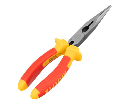 Длинногубцы прямые Insulated, 200 мм, двухкомпонентные рукоятки Matrix Professional (17103)