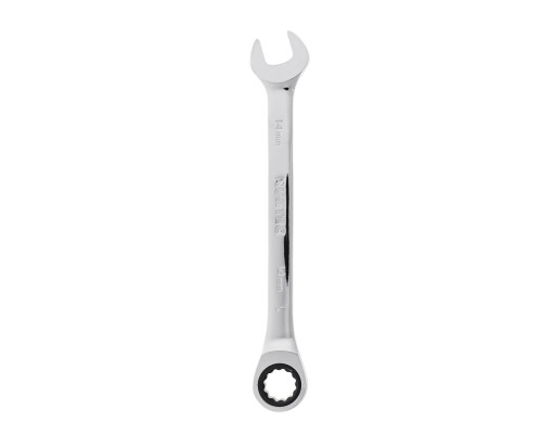 RUNTEC RT-WR14T90 Ключ комбинированный трещоточный RUNTEC CrV, 90 зубцов, 14 мм (RT-WR14T90)