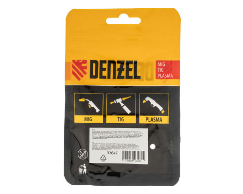 Сопло газовое 16, длина 57мм, 2 шт для MIG горелки тип 24 Denzel (93647)