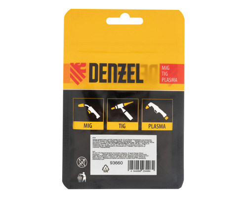 Кольцо газовой линзы для TIG горелки тип 26, 10 шт Denzel (93660)