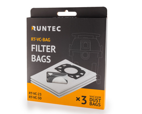 RUNTEC RT-VC-BAG Мешки из нетканого материала 3 шт для пылесосов RUNTEC (RT-VC-BAG)