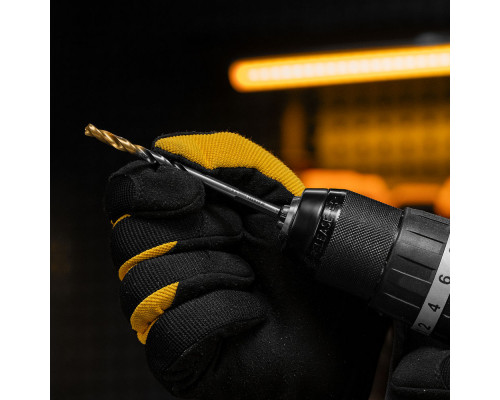 Сверло спиральное по металлу 5,5 x 93мм, Р6М5, Golden Tip, многогранная заточка Denzel (718277)