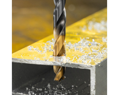 Сверло спиральное по металлу 8,5 x 117 мм, Р6М5, Golden Tip Denzel (718240)